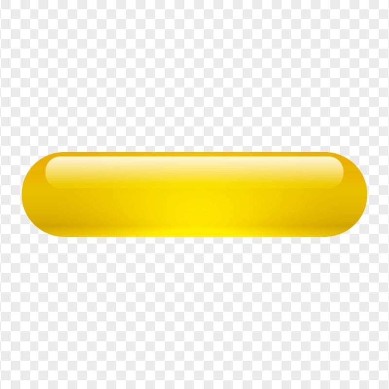 Yellow Glossy Button HD PNG | Citypng