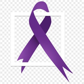 HD PNG Purple Cancers Logo Ribbon