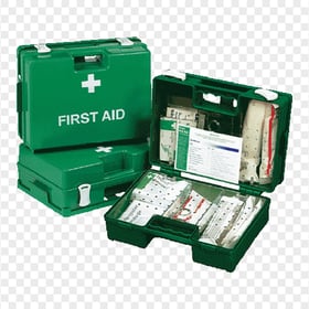 Group Of Green Plastic First Aid Kit Handbags