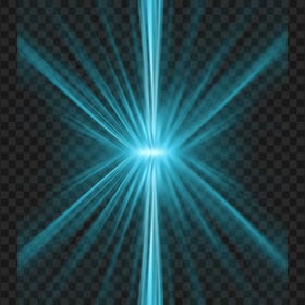 Transparent HD Blue Glow Light Rays Background