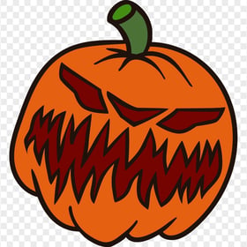 Vector Pumpkin Scary Evil Face Horror Halloween