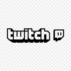 HD Black Twitch TV Logo Transparent Background PNG
