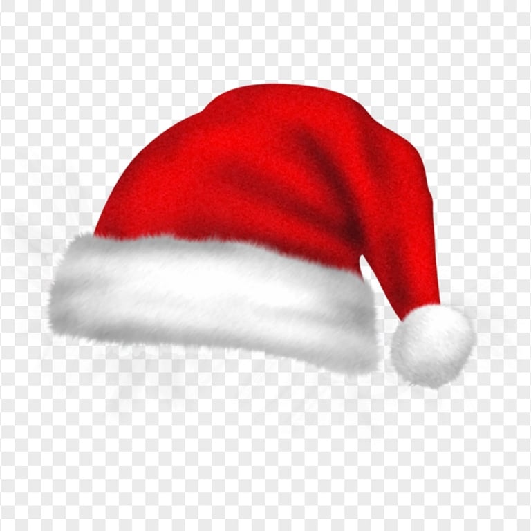 HD Real Christmas Red Santa Claus Hat Bonnet PNG