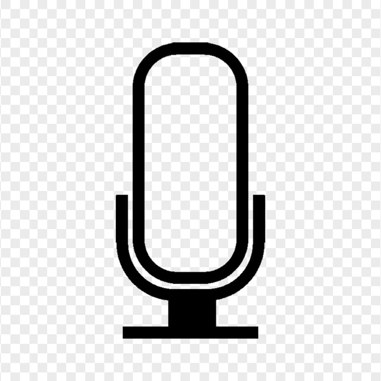 HD Black Microphone Mic Voice Sound Icon PNG