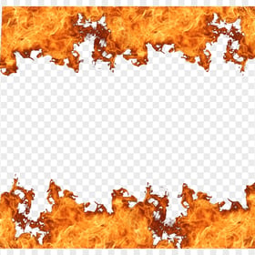 Fire Flames Effect Frame Border