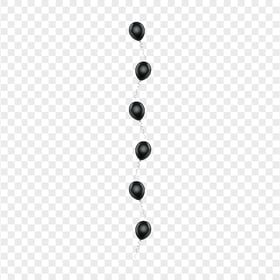 HD Black Balloons Border PNG