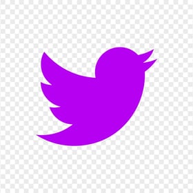 HD Purple Twitter Bird Logo Icon PNG