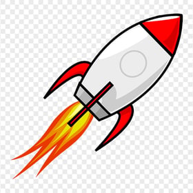 HD Clipart Flying Rocket Transparent Background