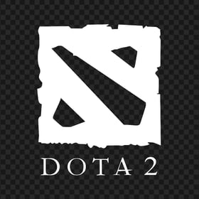 HD White Dota 2 Official Logo PNG