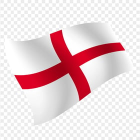 Illustration Flying England Flag PNG