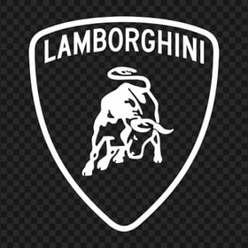 Lamborghini White Logo PNG IMG