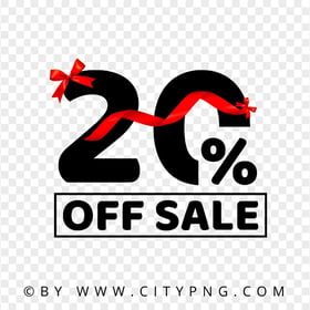 Discount 20 Percent Off Sale Sign Logo HD PNG