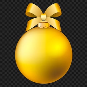 Yellow Golden Vector Ornament Ball HD PNG