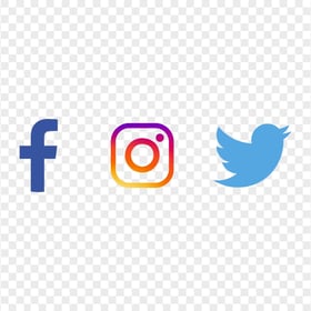 HD Facebook Instagram Twitter Logos Icons PNG