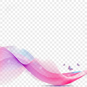 Pink & Purple Curved Lines Abstract