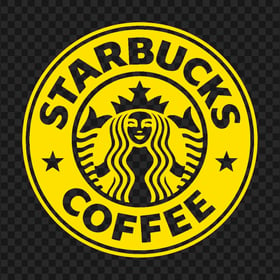 HD Starbucks Yellow Circle Woman Logo PNG