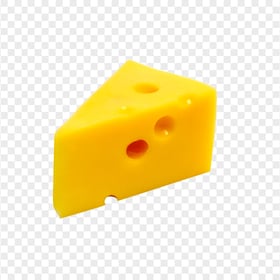 Emmental Cheese Piece Holes PNG