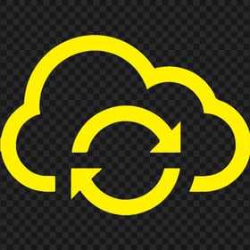 PNG Storage Cloud Hosting Computing Yellow Icon