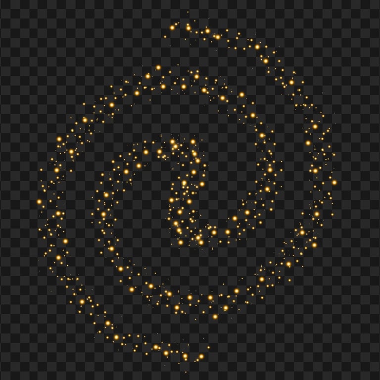 PNG Swirl Of Glowing Stars