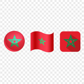 Download Collection Of Morocco Flags Icons PNG