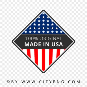 HD 100 Original Made In USA Logo Sign PNG