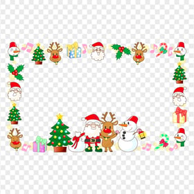Clipart Christmas Items Decoration Frame PNG