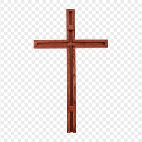 Old Brown Wooden Cross Crucifix Christian Catholic