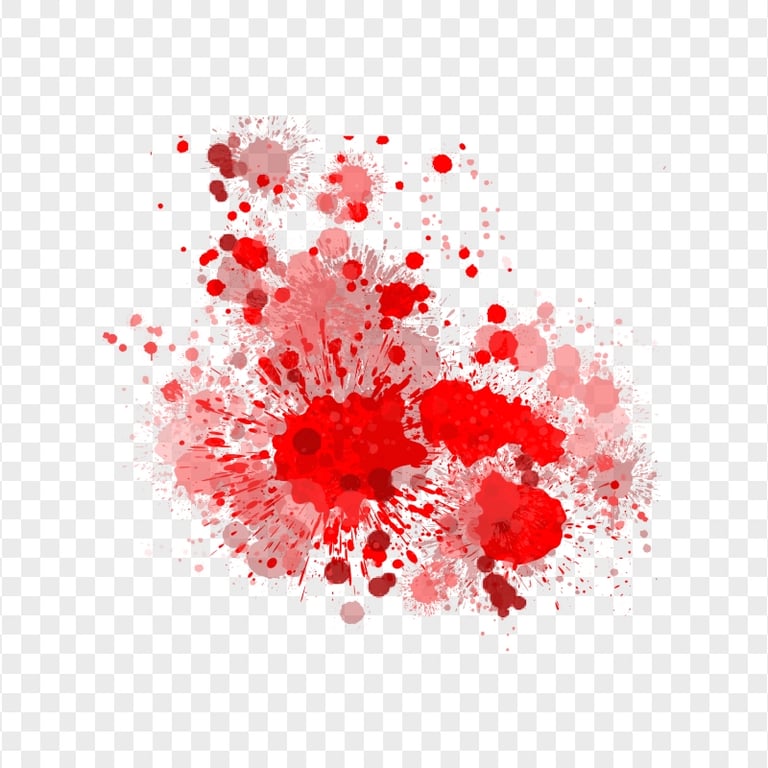 Red Paint Splash Effect HD Transparent Background