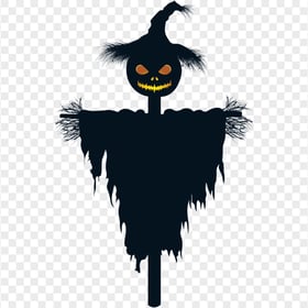 HD Halloween Scarecrow Jack O Lantern Silhouette PNG