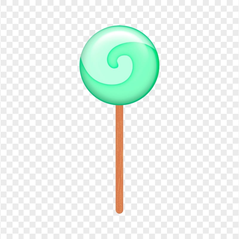 Clipart Green Lollipop Candy Stick HD PNG