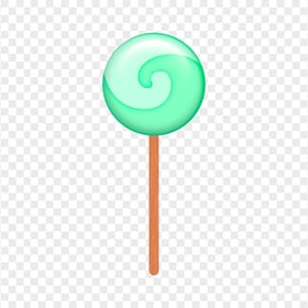 Clipart Green Lollipop Candy Stick HD PNG
