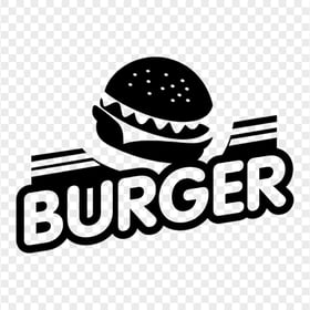 Black Burger Logo Hamburger Fast Food
