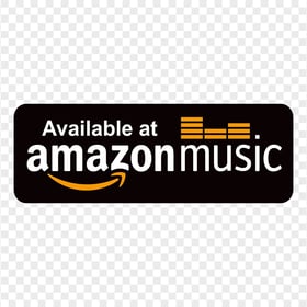 Available At Amazon Music Button Logo