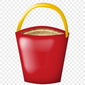 HD Cartoon Fire Sand Bucket PNG