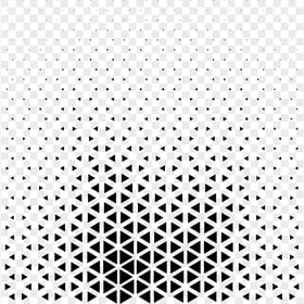 HD Black Halftone Triangle Dots Abstract Pattern PNG