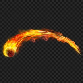 Transparent HD Basketball Flame Fire