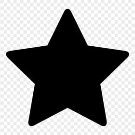 Black Star Silhouette Shape FREE PNG