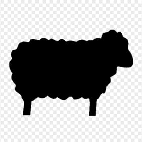 Black Sheep Silhouette Icon PNG