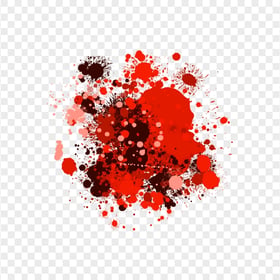 HD Red Black Brush Paint Splatter Transparent PNG