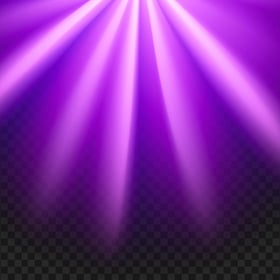 Purple Sun Rays Light Effect Transparent PNG
