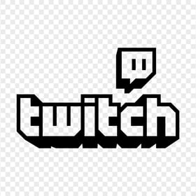 HD Black Twitch Official Logo Transparent Background PNG