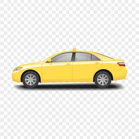 HD Taxi Cab Car Vehicle Side View Illustration PNG