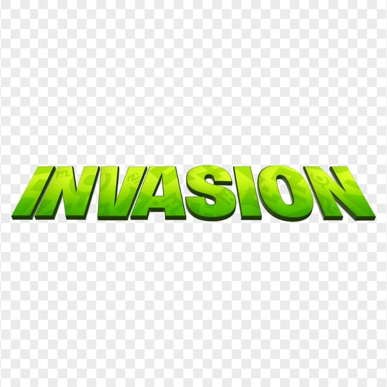 HD Invasion Fortnite Green Logo PNG