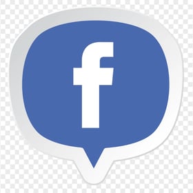 Facebook Pin Illustration Vector Icon Logo