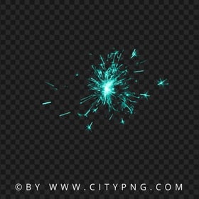 Sparks Blue Effect Image PNG