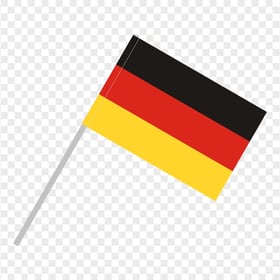 HD Germany Deutschland Paper Flag On Pole PNG