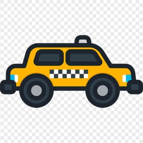Cartoon Vector SUV Taxi Cab Icon