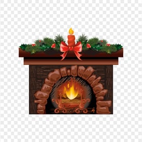 Painting Christmas Fireplace Illustration HD PNG