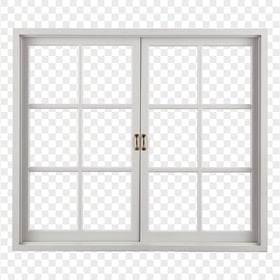 Furniture White Panel Window PNG