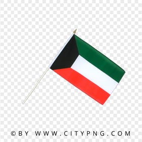 Kuwait Small Flag Pole PNG IMG